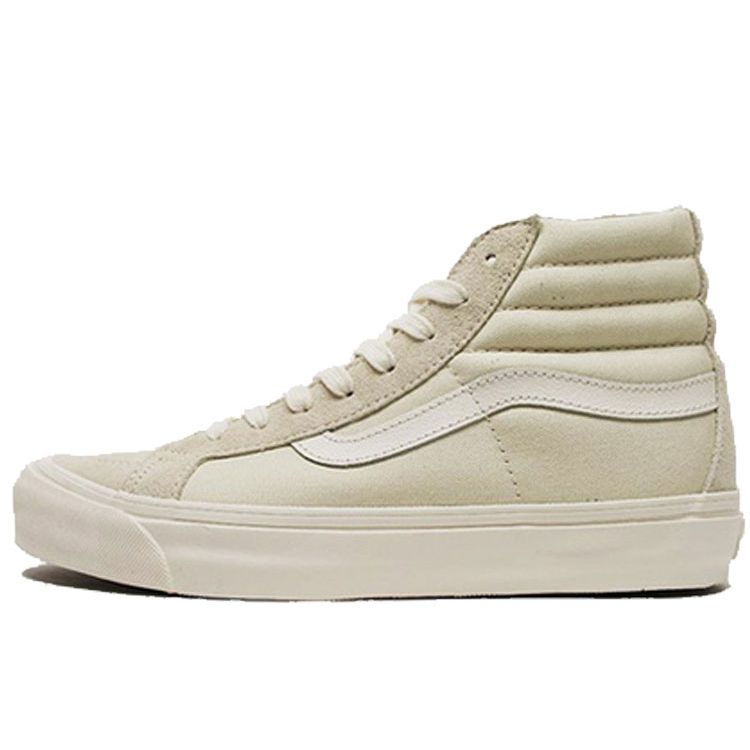 

Кроссовки унисекс Vans Sk8-Hi LX Suede Canvas Pearl Marshmallow кремовые VN0A45JLVQS