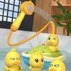 Non-Toxic Children Showerhead Shower Toy Little Yellow Duck Electric Rotating Showerhead Water Spray Baby Shower Toy Children Bath Toys