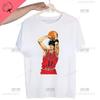 Classic Japanese Anime Harajuku SLAM DUNK Tshirt for Men Short Sleeve Man Tops T Shirt for Male White Casual T Shirt Women Tees