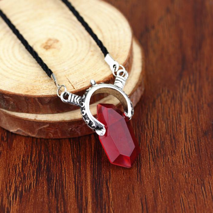 Кулон-ожерелье DMC Devil May Cry Красный Хрустальный Амулет для Женщин Мужчин Данте Охотник на Демонов Украшение Чокер