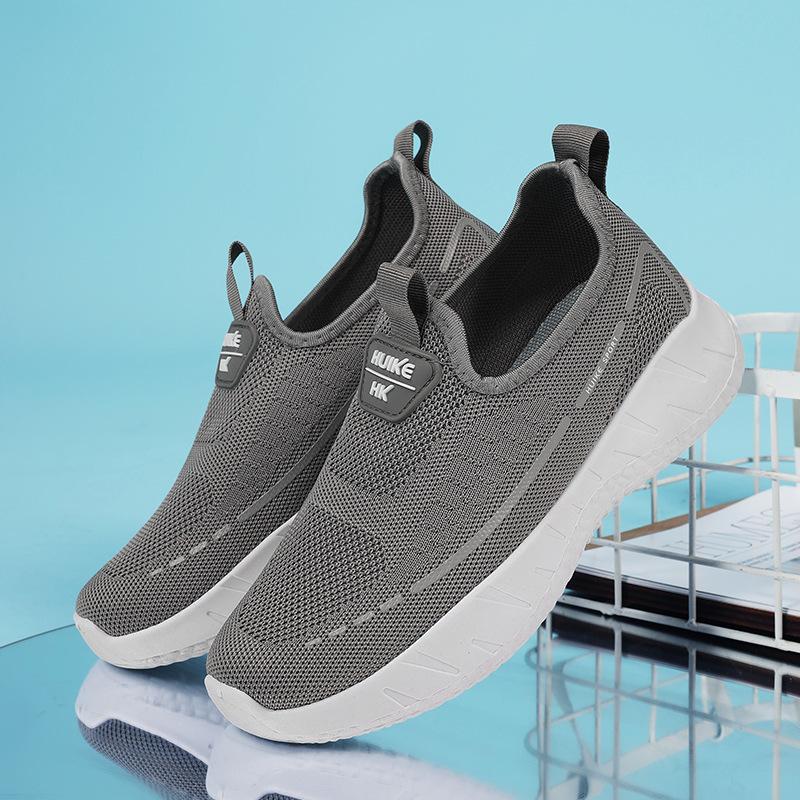 Women's shoes casual shoes new one-pedal mother shoes soft-soled fly-woven breathable versatile lazy shoes walking shoes women's shoes