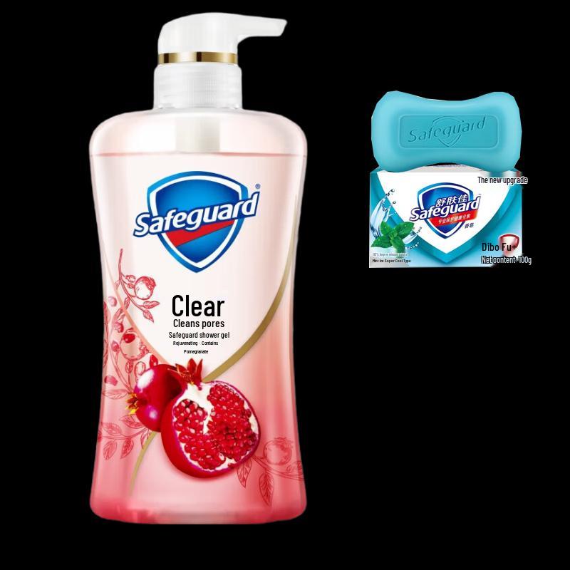 

Safeguard Revitalizing Red Pomegranate Shower Gel & Mint Soap Set