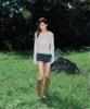 ROSEFRANTZ Layered Shirring Long Sleeve [Beige]
