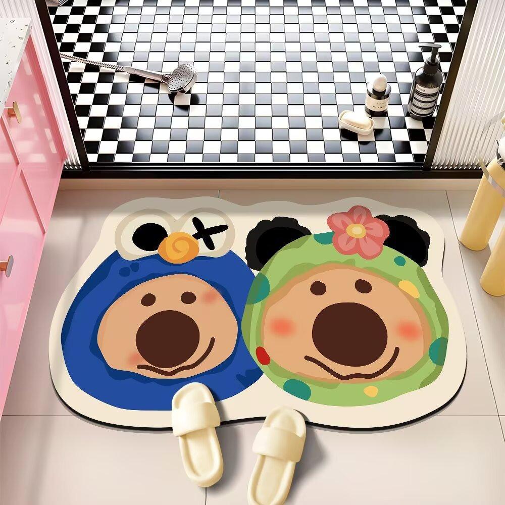 

Bathroom Floor Mat Quick Drying Water Absorbing Foot Mat Entrance Foot Mat Entrance Door Mat 40 * 60Cm
