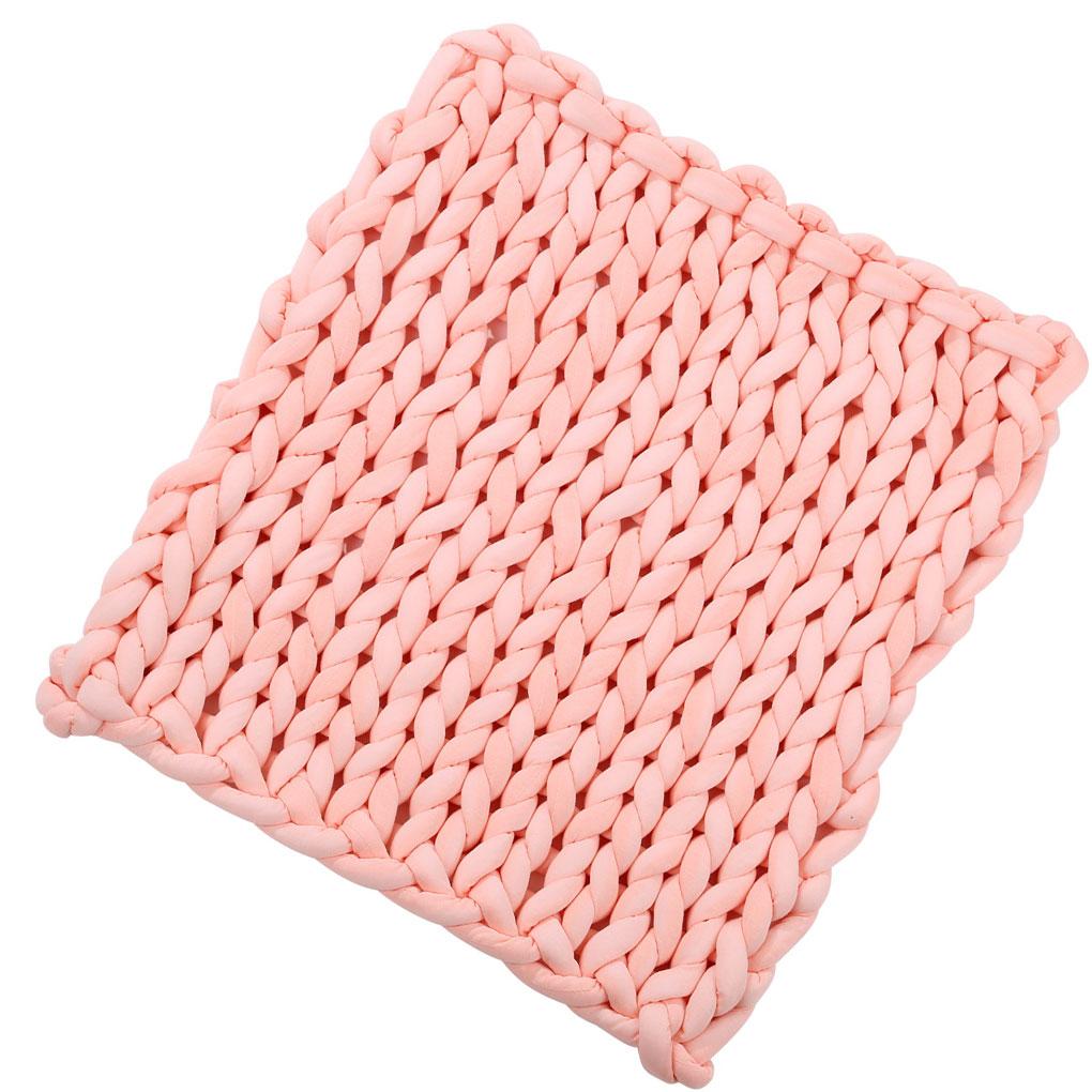 Soft Warm Large Hand Chunky Knit Blanket Thick Throw Yarn Bulky Bed Spread