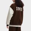 FILA Printed Letter Single Button Spliced Loose Long Sleeve Baseball Jacket Unisex jackets Liver-Red F11U339701FDK