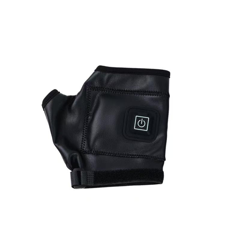 Guanti da Ciclismo Ricaricabili Riscaldati a Mezza Dita per Clima Freddo - Unisex Autunno/Inverno