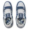 MLB New York Yankees Textile, Synthetic Leather Height Increasing Low top Skateboard Shoes Unisex Navy Blue 3ASXP025N-50NYS