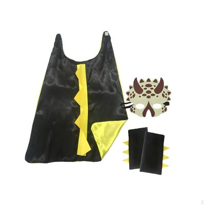 Dinosaur Costume Cape Cosplay Bracelet Gloves Fancy Dress for Child Accessories