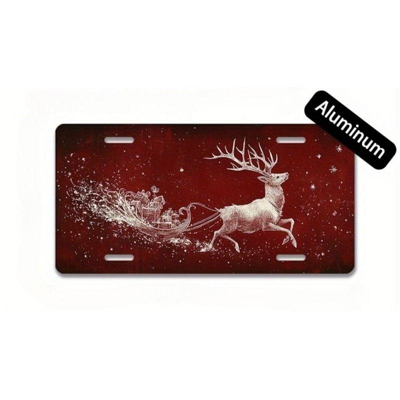 Motorcycle Souvenir License Plate, Metal Auto Wall Decor 15x30cm