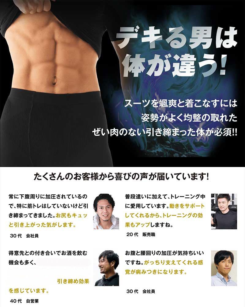 Pureseek Real Build Authentic Compression Leggings Spats, Men's (JP, Alphabet, M, 1, Black)