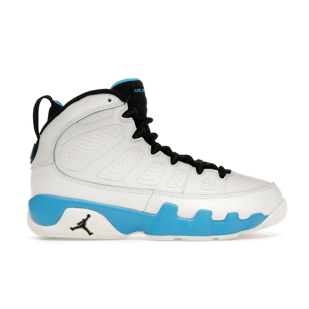 Air Jordan 9 Retro GS Powder Blue 2024 Kids Sneakers White Summit-White Black FV0143-101