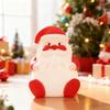 Santa Claus Tap Light Color Changing Baby Night Light with USB-C Charging 3 Brightness Levels Rechargeable Bedside Touch Lamp Soft Silicone Christmas