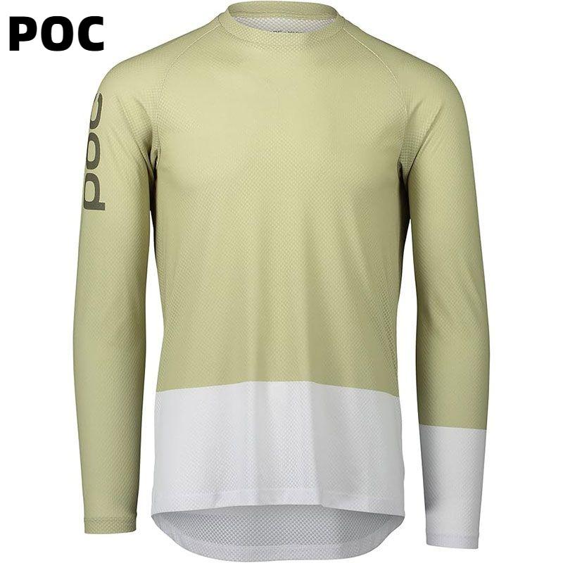 POC Long-Sleeve Off-Road Bicycle riding suit Quick-drying T-shirt BMX DH Bicycles Clothes Woman Men's Motocross Long Sleeve