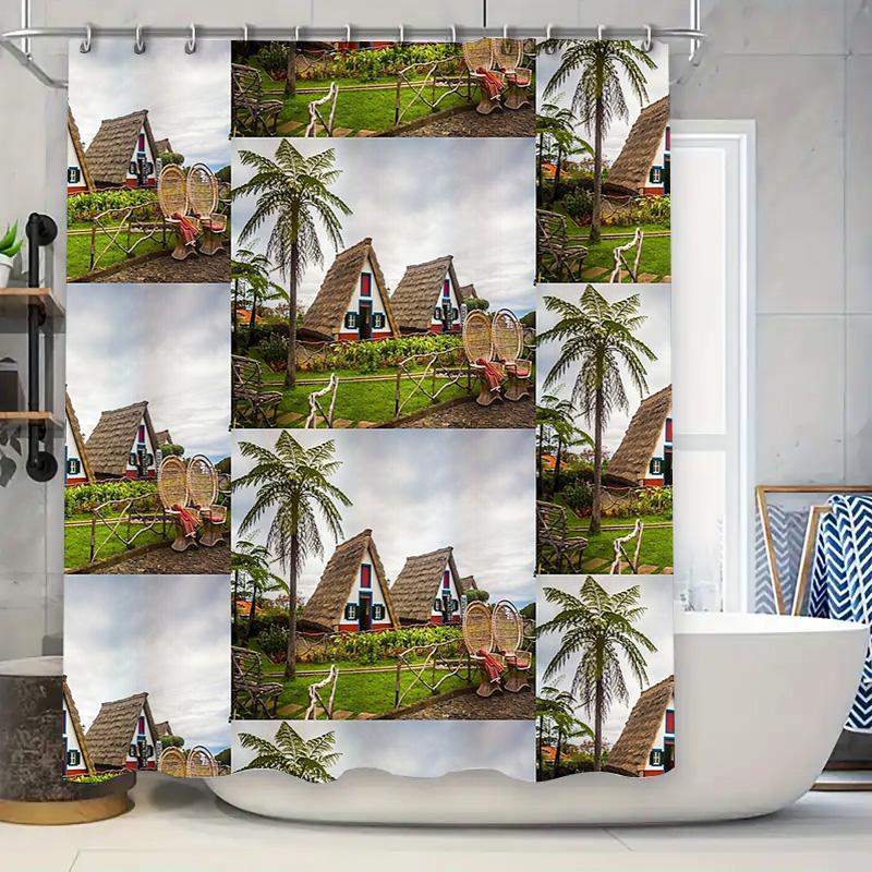 Farmhouse Shower Curtain Rustic Kitchen Decor Farmhouse Bathroom Decor Country Shower Curtain Vintage Shower Curtain Farmhouse S 90x180cm