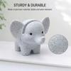 3pcs 3D Printed Marble Elephant Glasses Holder & Eyeglass Stand - Cute PVC Animal Spectacle Display Rack, Marble Texture Desk Organizer