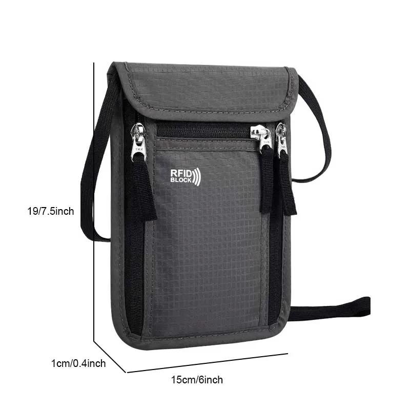 Travel Pouch Neck Wallet Family Passport Holder Organizer Case with RFID Blocking Passport Wallet Travel Wallet Travel Accessori