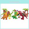40pcs Dino Paradise Building Blocks Set Lightweight And Durable For Safe Play