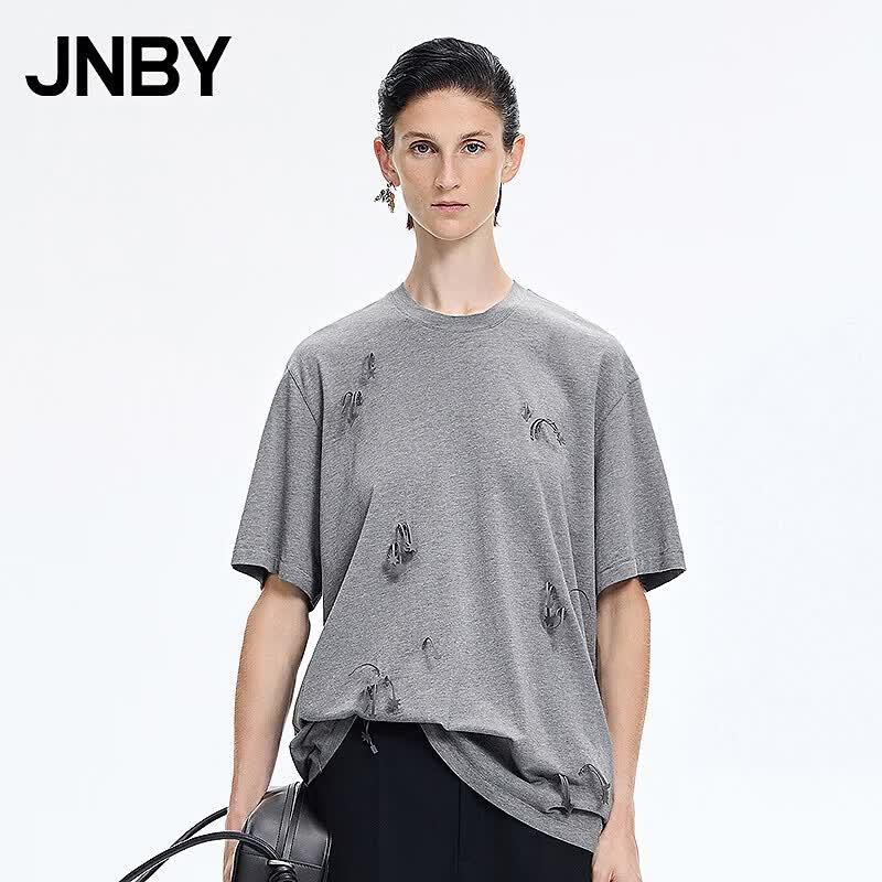 JNBY 2026 Spring Loose Round Neck T-Shirt M