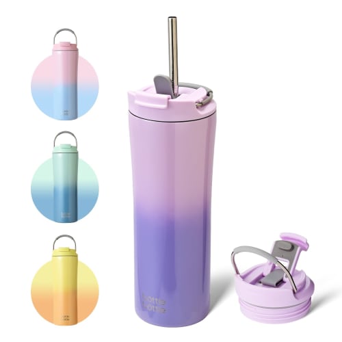 530ml Vacuum Insulated Tumbler with Straw, Portable Handle, Stylish Design for Outdoor Activities, Coffee, Beer, and More. Comes with Lid for Easy Hol