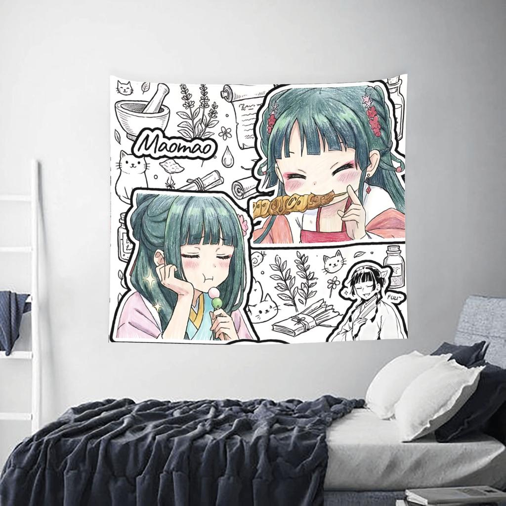 The Apothecary MAOMAO cutecore Tapestry Bedroom Decoration Wall Hanging Blanket Tapestry Cool Stuff For Room