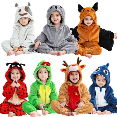 Mamelucos de Invierno para Bebé Pijamas de Bebé Halloween Fantasma Murciélago Tiburón Ciervo Animal Dibujos Animados Monos con Capucha Disfraz de Cosplay Pijama para Niños Niñas