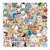 100Pcs Cartoon Animal Stickers Waterproof Cute Stickers for Laptop Phone Water Bottle Computer