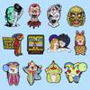 Unique Cartoon Horror Character Metal Badge Brooch Personal Accessory For Collectors