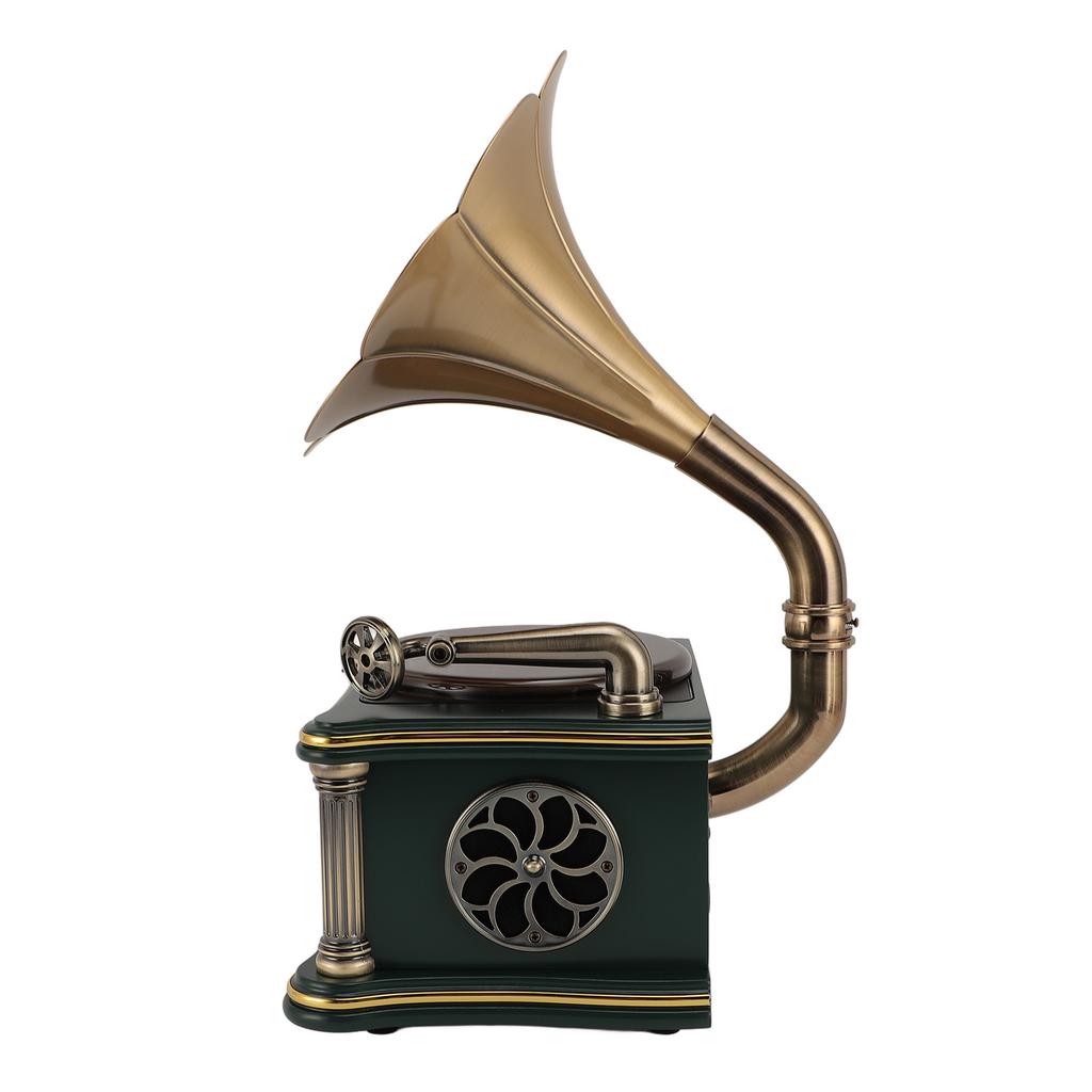 Vintage Gramophone Speaker 2000mAh Input Retro CD Player Radio Speaker
