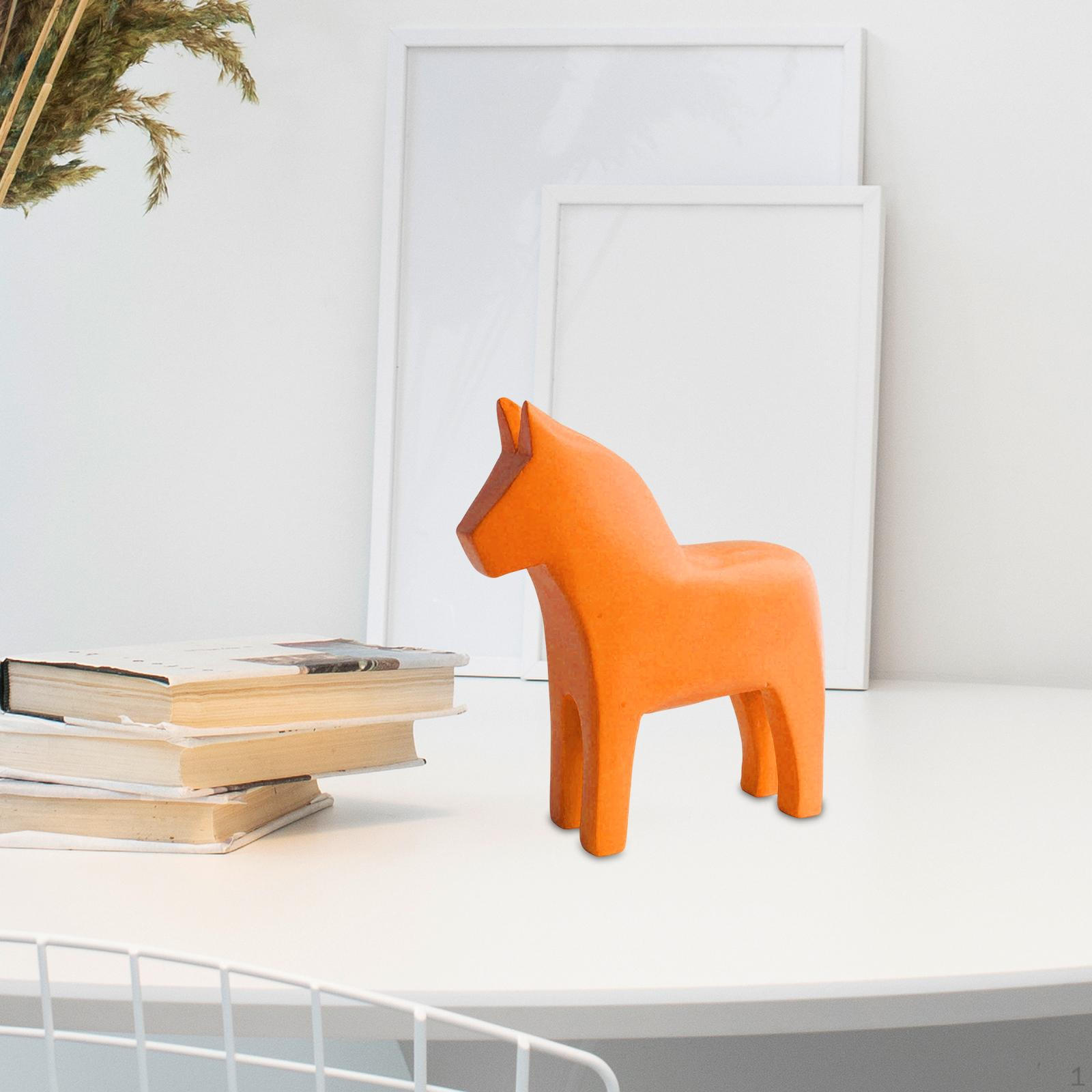 Swedish Figurine Decor Spring Festival Gift Desktop Ornament Wooden Hand Carved for Shelf Party