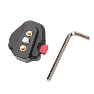 Mini Quick Release Base Plate Aluminum Alloy Quick Release Plate with 14 Inch Screw for Cameras
