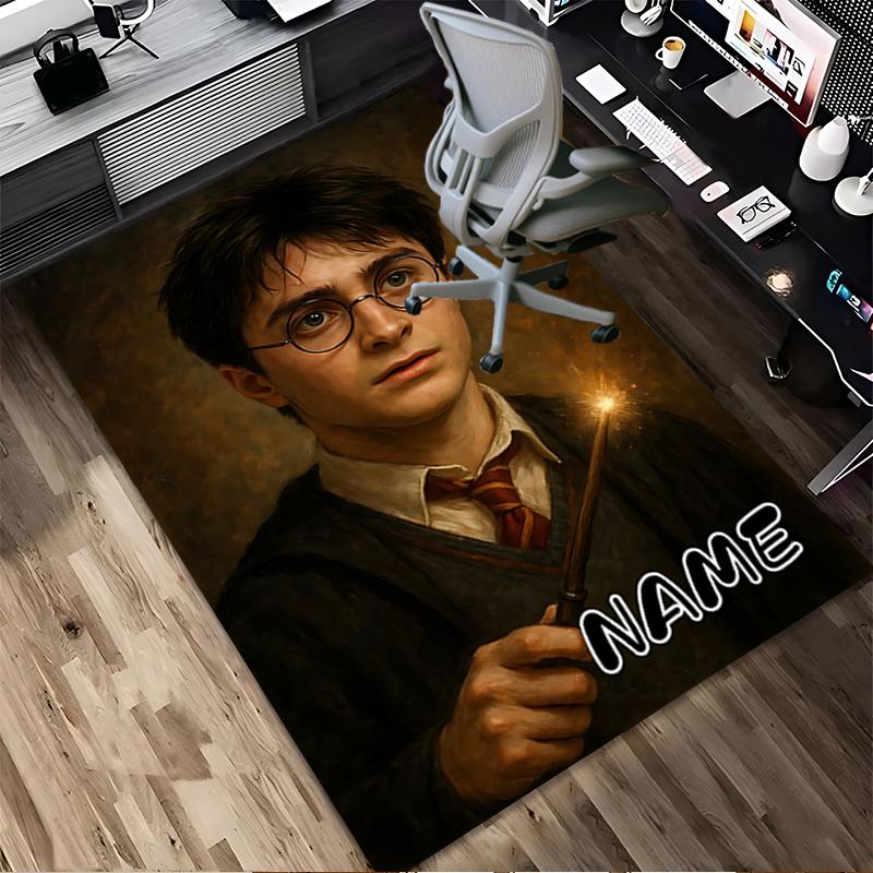 Custom Name Magic Moment Living Room Non-Slip Area Rug Soft Carpet for Bedroom Kids Playroom Sofa Office Home Decor Doormat