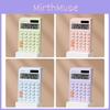 Color Candy 12 Digit Display Calculator Solar Powered Electronic Tool Stationery