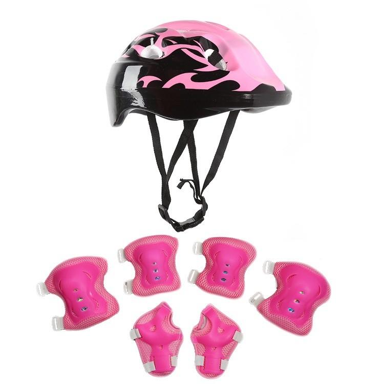 Childrens Safety Helmet Set For Roller Skating With Foam Padding And Knee Protectors For Kids Sports Activities