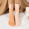 3 Pairs/ lot Women Winter Warm Thicken Thermal Snow Socks Solid Color Floor Socks Soft Sleep Velvet Wool Cashmere Plus fleece