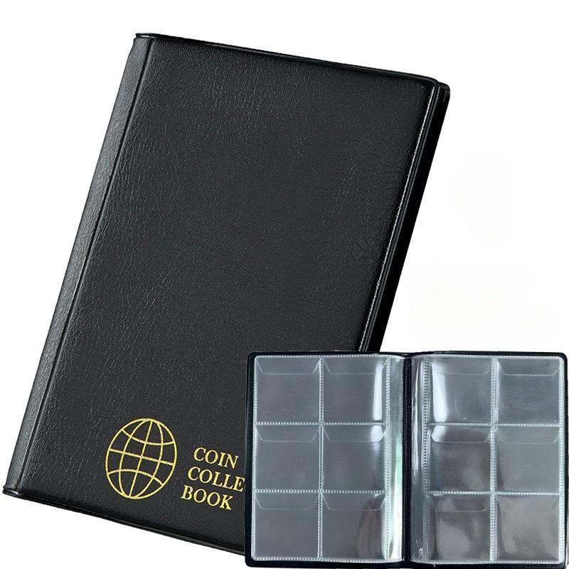 120/60 Grid Commemorative Coins Storage Organizer Clear PVC Money Holder Album Large-Capacity Coin Binder Collection