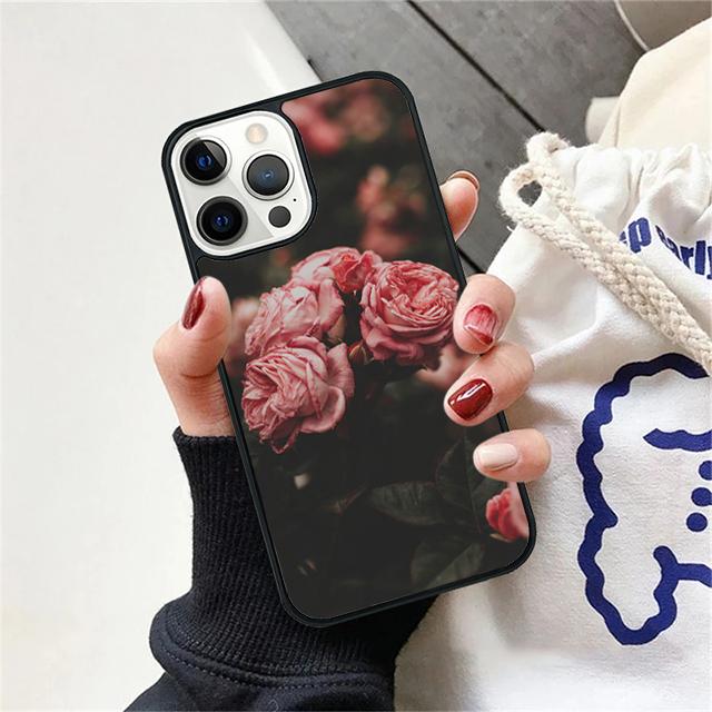 Red Rose Coque Shell For iPhone 17 Air 15 16 14 13 12 Pro Max 11 Pro Max Plus Phone Case Cover