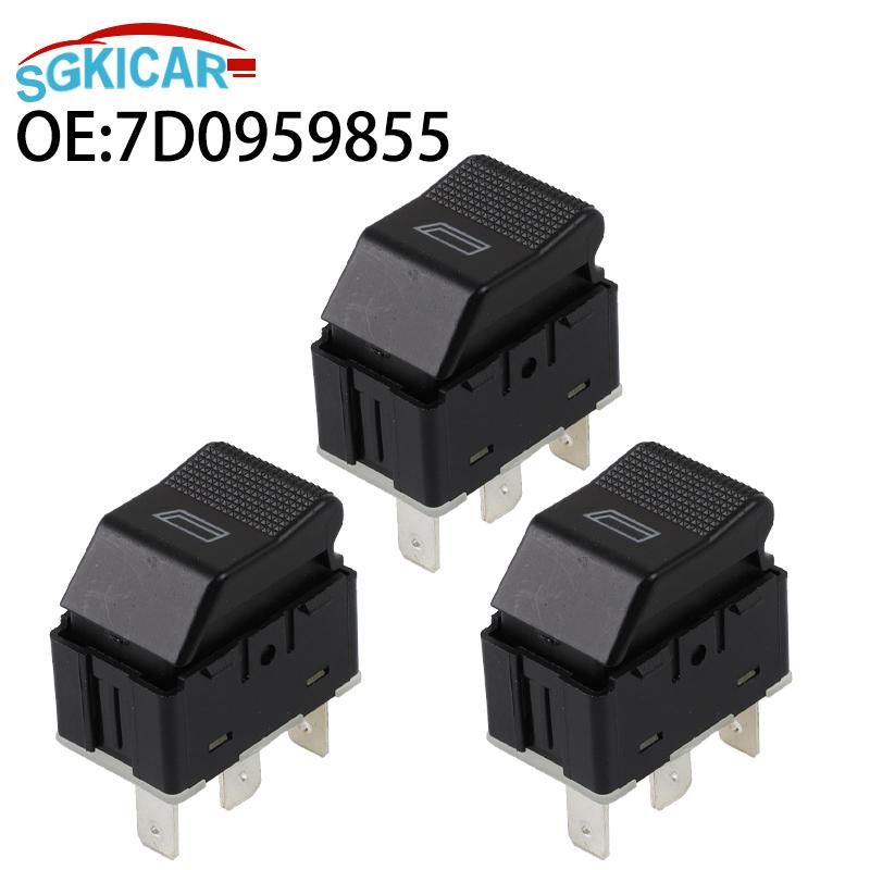 7D0959855 Car Electric Master Window Switch Glass Lifter Button For Volkswagen VW Transporter T4 1996-2004