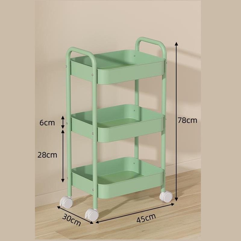 Multifunctional Rolling Storage Cart Storage Shelf