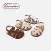 Spring & Summer Soft Sole Sandals for Girls, 1-3 Years - Cute Closed Toe Princess Shoes with Leather