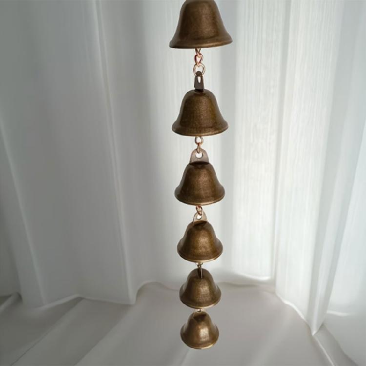 Balconies Metal Wind Chimes Hanging Decors With Bells and Chain, Soft Bells Accent for Patios, Porch, Window or Entryway
