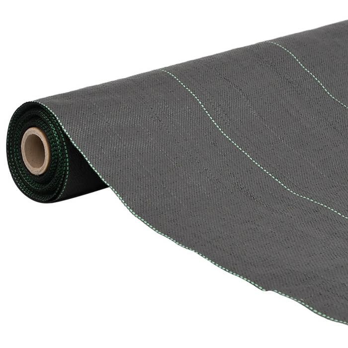 VidaXL Membrane anti-mauvaises herbes noir 1x10 m PP, tissu anti-mauvaises herbes, membrane de contrôle des mauvaises 4005214