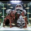 Handgefertigte Totenkopf-Aquariumdekoration Harz-Höhlenverstecke Künstlerische Totenkopfform Fischbecken Dekoration