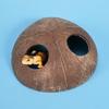 Reptile Shelter Coconut Cave Turtle Coconut Cave Reptile Hiding Cave Natural Coconut Shells Turtle Aquarium Hide House Decor