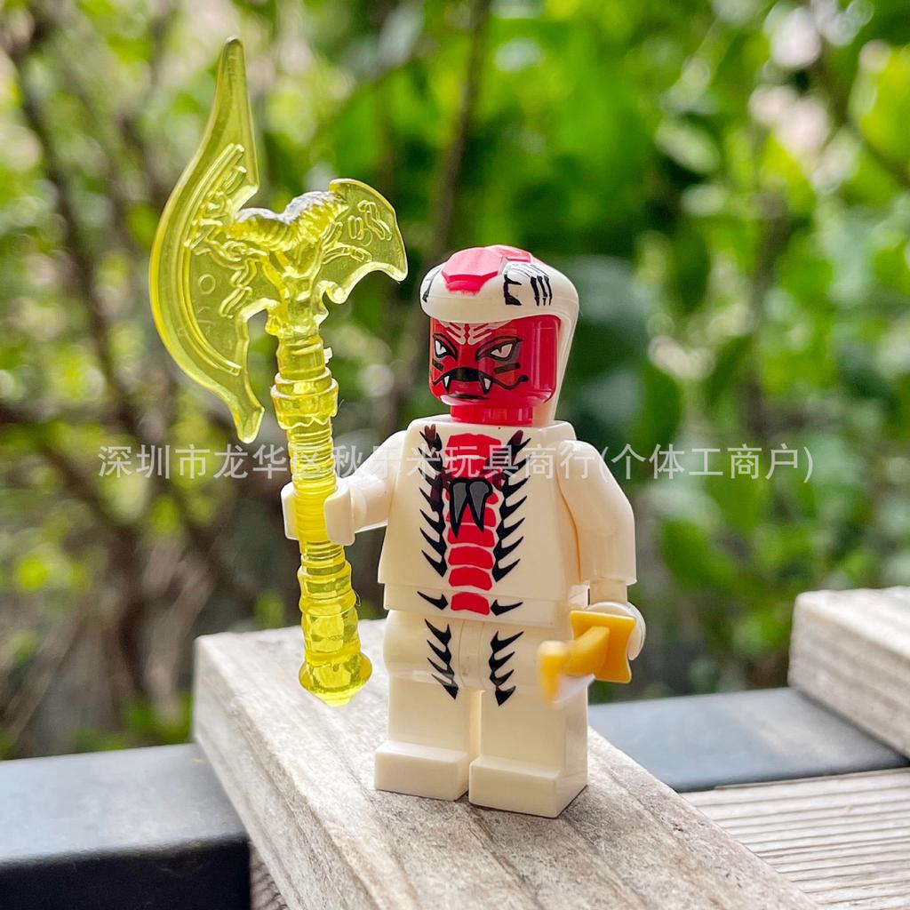 [Bag] New Ninja series eight basilisk X1-X8 building block figurine puzzle assembly toys