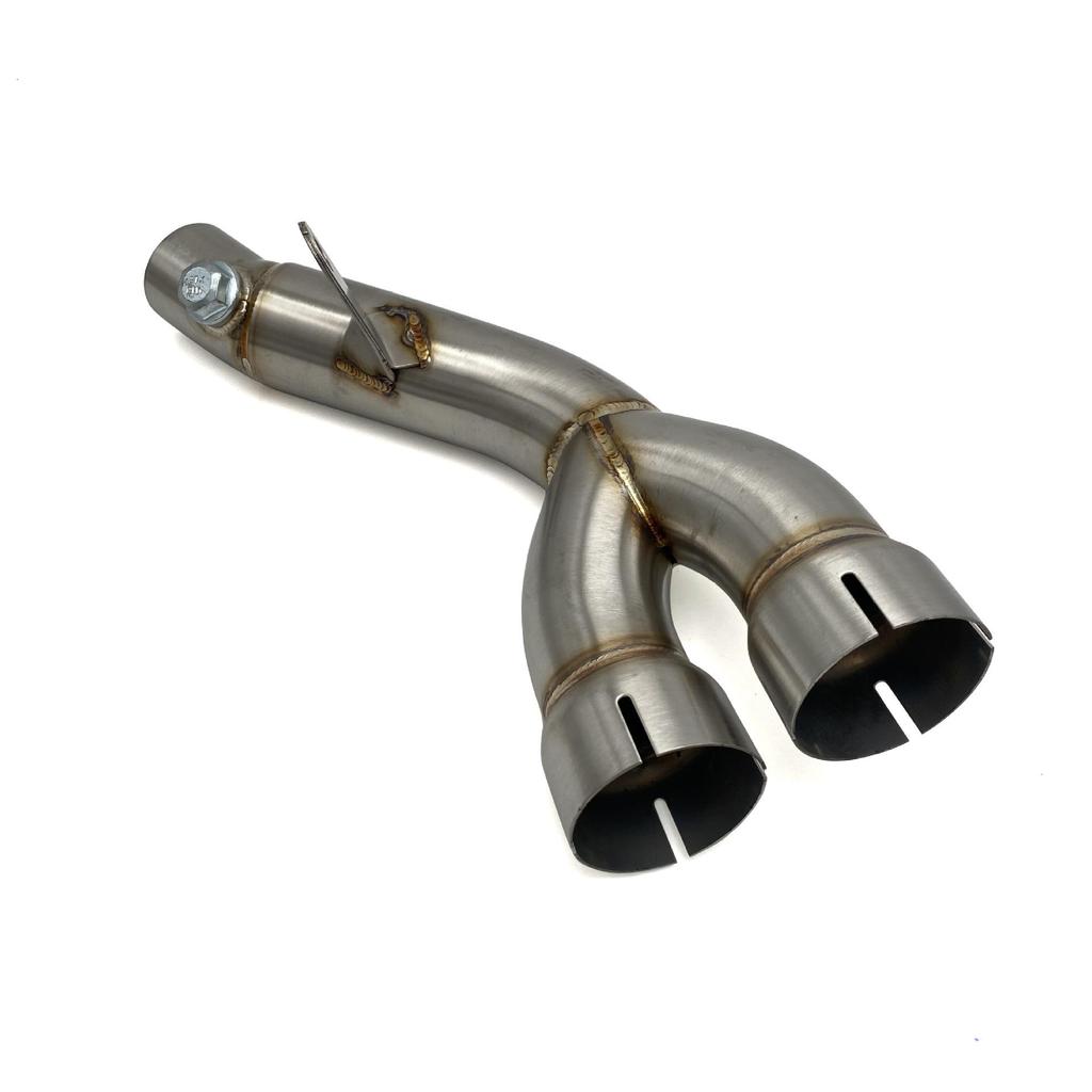 YZF-R6 06-20 Mid-Section Exhaust Mod: Remove Back Pressure Drum & Catalytic Converter.