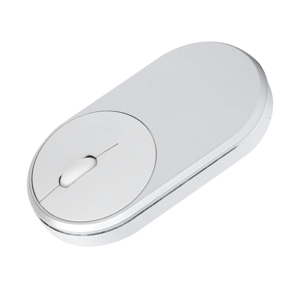 Wireless Rechargeable Bluetooth Optical USB Mouse for Desktop Laptop PC Computer 2.4Ghz (Silver)