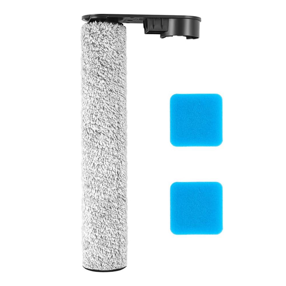 Brush Replacement Floor Cleaner Kit Sponge Brush Roller Long-term Use Microfiber Flannelette Premium Materials Quiet Operation
