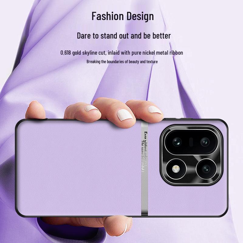 OnePlus 15 Liquid Leather Waistline Case - High-End, Durable, Simple Business Design