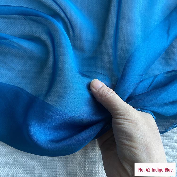Chiffon di Vera Seta Largo 6 mm: Tessuto di Seta di Gelso Trasparente per Foulard, Vestiti Estivi e Abiti da Sera